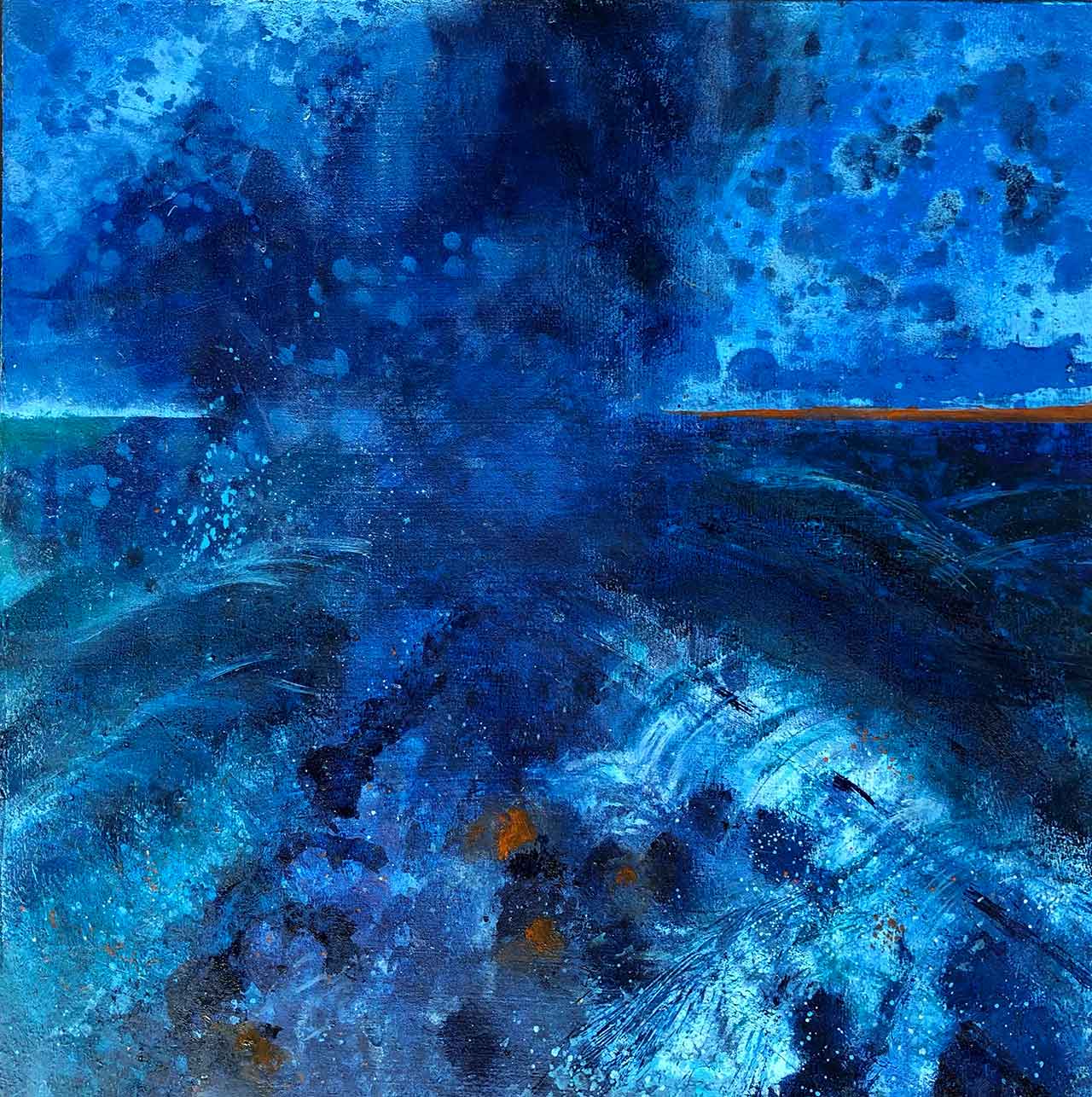 Storm Over the Channel. Angela Jean Hall Artist