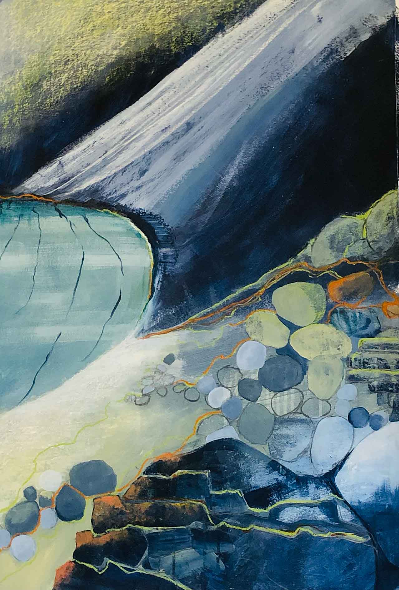 Rock Fall at Porth Ledden